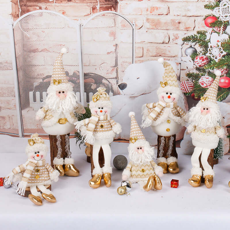 Christmas Doll Golden Toy Decorations